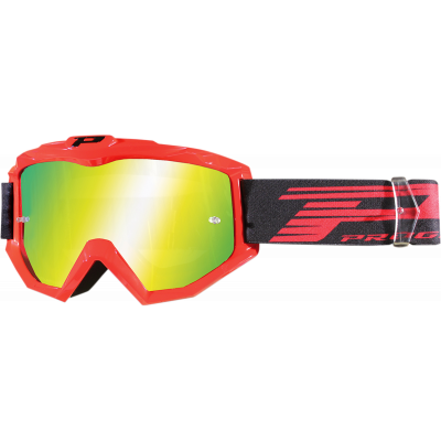 Μάσκα μηχανής motocross PROGRIP3201FL Atzaki MX FLUO RED