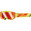 Μάσκα μηχανής motocross PROGRIP 3303 Vista ΚΙΤΡΙΝΟ/ΚΟΚΚΙΝΟ