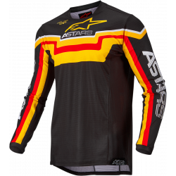 Μπλούζα motocross ALPINESTARS Techstar Quadro ΜΑΥΡΟ/ΚΙΤΡΙΝΟ