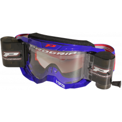 Μάσκα μηχανής motocross PROGRIP 3303 Vista ΜΠΛΕ Roll-Off SYSTEM