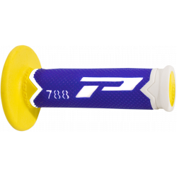 Χειρολαβές μοτοσυκλέτας PROGRIP TRIPPLE Density 788 788 ΑΣΠΡΟ/ΜΠΛΕ/ΚΙΤΡΙΝΟ