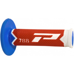 Χειρολαβές μοτοσυκλέτας PROGRIP TRIPPLE Density 788 788 ΑΣΠΡΟ/ΚΟΚΚΙΝΟ/ΜΠΛΕ