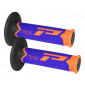 Χειρολαβές μοτοσυκλέτας PROGRIP TRIPPLE Density FLO ORANGE/BLUE/BLACK thumb