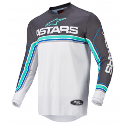 Μπλούζα motocross ALPINESTARS Fluid Speed S21 ΜΠΛΕ/ΓΚΡΙ