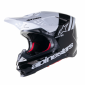 Κράνος μηχανής ALPINESTARS SM8 RADIUM 2 ΜΑΥΡΟ/ΑΣΠΡΟ thumb