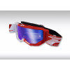 Μάσκα μηχανής motocross PROGRIP 3300 FL ΑΣΠΡΟ/ ΚΟΚΚΙΝΟ MIR