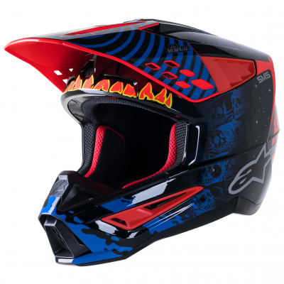 Κράνος μηχανής Alpinestars SM5 SOL ΜΑΥΡΟ/ΚΟΚΚΙΝΟ