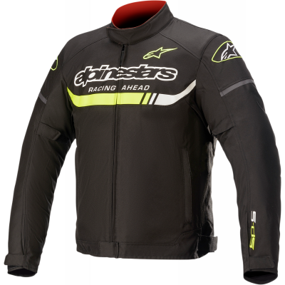 Μπουφάν μηχανής ALPINESTARS T-SPS IGNITION WATERPROOF ΜΑΥΡΟ/ΚΙΤΡΙΝΟ/ΑΣΠΡΟ