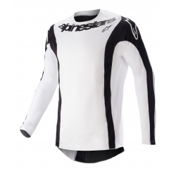 Μπλούζα motocross ALPINESTARS Techstar Arch ΑΣΠΡΟ/ΜΑΥΡΟ