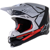Κράνος μηχανής ALPINESTARS SM8 Factory ΜΑΥΡΟ/ΑΣΠΡΟ/ΚΟΚΚΙΝΟ