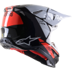 Κράνος μηχανής ALPINESTARS SM8 Factory ΜΑΥΡΟ/ΑΣΠΡΟ/ΚΟΚΚΙΝΟ thumb