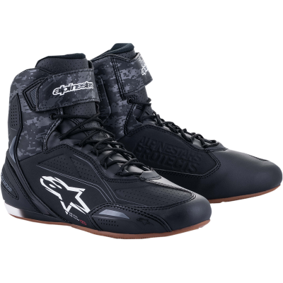Μπότες μηχανής ALPINESTARS FASTER-3 ΜΑΥΡΟ/ΓΚΡΙ