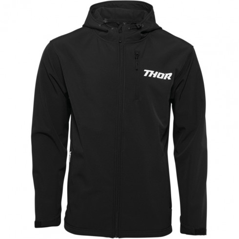 Μπουφάν μηχανής THOR SOFT SHELL ΜΑΥΡΟ Μπουφάν μηχανής THOR SOFT SHELL ΜΑΥΡΟ