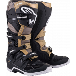 Μπότες μηχανής motocross ALPINESTARS Tech 7 Enduro Drystar® ΜΑΥΡΟ/ΧΡΥΣΟ
