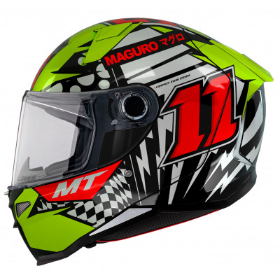 Κράνος μηχανής MT REVENGE 2 A3 SERGIO GARCIA GLOSS FLUO YELLOW
