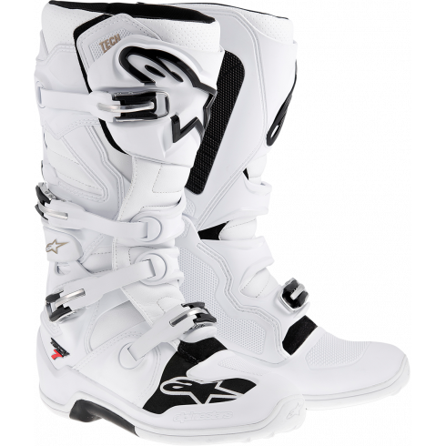 Μπότες μηχανής motocross ALPINESTARS TECH 7 WHITE Μπότες μηχανής motocross ALPINESTARS TECH 7 WHITE