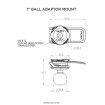 Βάση κινητού για σύνδεση με βάσεις QUAD LOCK Ball Adaptor - RAM Mount Βάση κινητού για σύνδεση με βάσεις QUAD LOCK Ball Adaptor - RAM Mount thumb