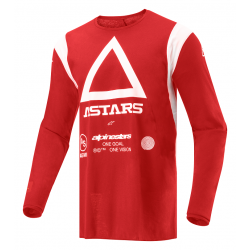 Μπλούζα motocross ALPINESTARS TECHDURA RED Μπλούζα motocross ALPINESTARS TECHDURA RED