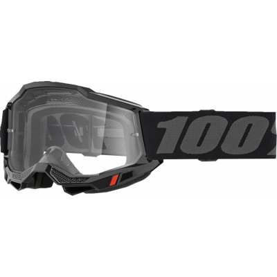 Μάσκα μοτοσυκλέτας για motocross 100% ACCURI2 OTG BLACK-CLEAR