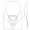 Διάφανη ζελατίνα μοτοσυκλέτας PUIG TOURING για TRIUMPH TIGER SPORT 660 22-23 thumb
