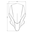 Φιμέ ζελατίνα μοτοσυκλέτας PUIG NEW GENERATION TOURING για YAMAHA MT-07 21-23 thumb