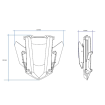 Κιτ ηλεκτρικής ρύθμισης ζελατίνας PUIG για YAMAHA MT-09 TRACER 18-20 φιμέ thumb