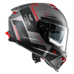 Κράνος μηχανής PREMIER TYPHOON BA 17 BLACK RED FULL FACE thumb