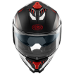 Κράνος μηχανής PREMIER TYPHOON RS 2 BLACK WHITE RED MAT FULL FACE thumb