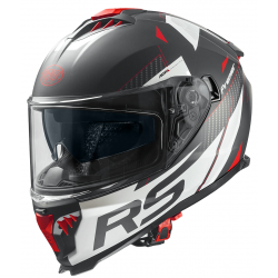 Κράνος μηχανής PREMIER TYPHOON RS 2 BLACK WHITE RED MAT FULL FACE