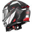 Κράνος μηχανής PREMIER TYPHOON RS 2 BLACK WHITE RED MAT FULL FACE thumb