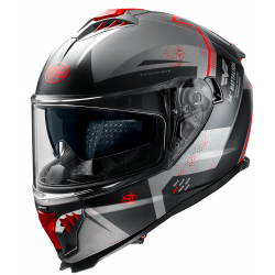 Κράνος μηχανής PREMIER TYPHOON BA 17 BLACK RED FULL FACE