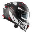 Κράνος μηχανής PREMIER TYPHOON RS 2 BLACK WHITE RED MAT FULL FACE thumb