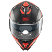 Κράνος μηχανής PREMIER TYPHOON RS 92 BLACK RED MAT FULL FACE thumb