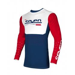 Μπλούζα μηχανής SEVEN VOX APERTURE FLO WHITE/RED/NAVY