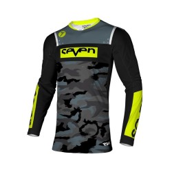 Μπλούζα motocross SEVEN RIVAL BARRACK BLACK