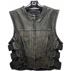 Δερμάτινο γιλέκο μηχανής ROADER BROWN