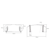 Κιτ ρυθμιζόμενη ζελατίνα PUIG W/TEMPLATE 230X90mm thumb