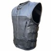 Δερμάτινο γιλέκο μηχανής ROADER BLACK thumb