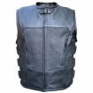 Δερμάτινο γιλέκο μηχανής ROADER BLACK thumb
