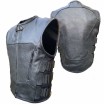 Δερμάτινο γιλέκο μηχανής ROADER BLACK thumb