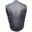 Δερμάτινο γιλέκο μηχανής ROADER BLACK thumb