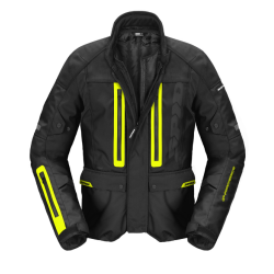 Υφασμάτινο μπουφάν μοτοσυκλέτας SPIDI TRAVELER 3 EVO BLACK/YELLOW FLUO