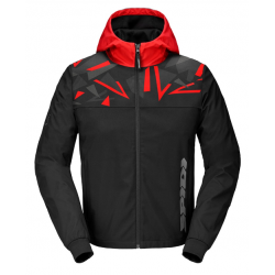 Υφασμάτινο μπουφάν μοτοσυκλέτας SPIDI HOODIE EVO SPORT RED