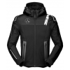Υφασμάτινο μπουφάν μηχανής SPIDI HOODIE WARRIOR BLACK/WHITE
