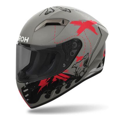 Κράνος μηχανής AIROH CONNOR DESPERADO ΠΟΡΤΟΚΑΛΙ ΜΑΤ FULL FACE