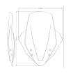 Διάφανη ζελατίνα μοτοσυκλέτας PUIG TOURING για HONDA NT1100 22-23 thumb