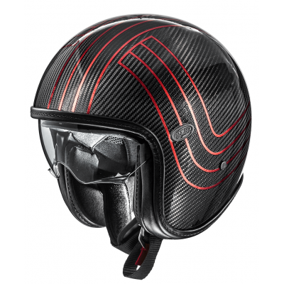 Κράνος μηχανής PREMIER Vintage Platinum Edition Carbon JET - OPEN FACE
