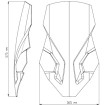 Διάφανη ζελατίνα μοτοσυκλέτας PUIG TOURING για HONDA CRF1000L AFRICA TWIN 16-19 thumb