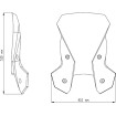 Φιμέ ζελατίνα μοτοσυκλέτας PUIG TOURING για KTM ADVENTURE 1050 15-16, 1090 17-19, 1190 13-16, 1290 15-16 thumb