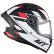 Κράνος μηχανής MT STINGER 2 ZIVZE B5 ΜΑΤ BLACK/WHITE/RED FULL FACE thumb